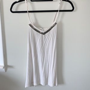 Flowy White Tank